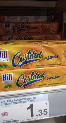 [G-SNK-037] Galletas Custard Creams Hill 150g