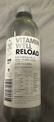 [G-BEB-030] Vitamin Well RELOAD Lima/Limon 0,5L