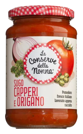 Sugo Sapori Capperi e Oregani 350 g Le Conserve della Nonna