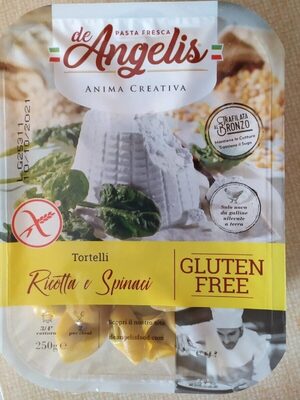 [G-PAS-081] TORTELLI RIC/SPIN. SIN GLUTEN 250GX8U DE ANGELIS