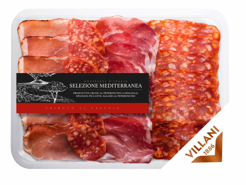 Affettati Antipasto Mediterraneo Italiano 140 g Villani