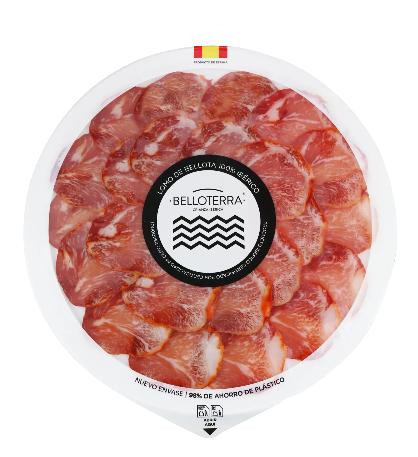 [G-EMB-041] Lomo de Bellota 100% Iberico loncheado 80 gr atm Belloterra