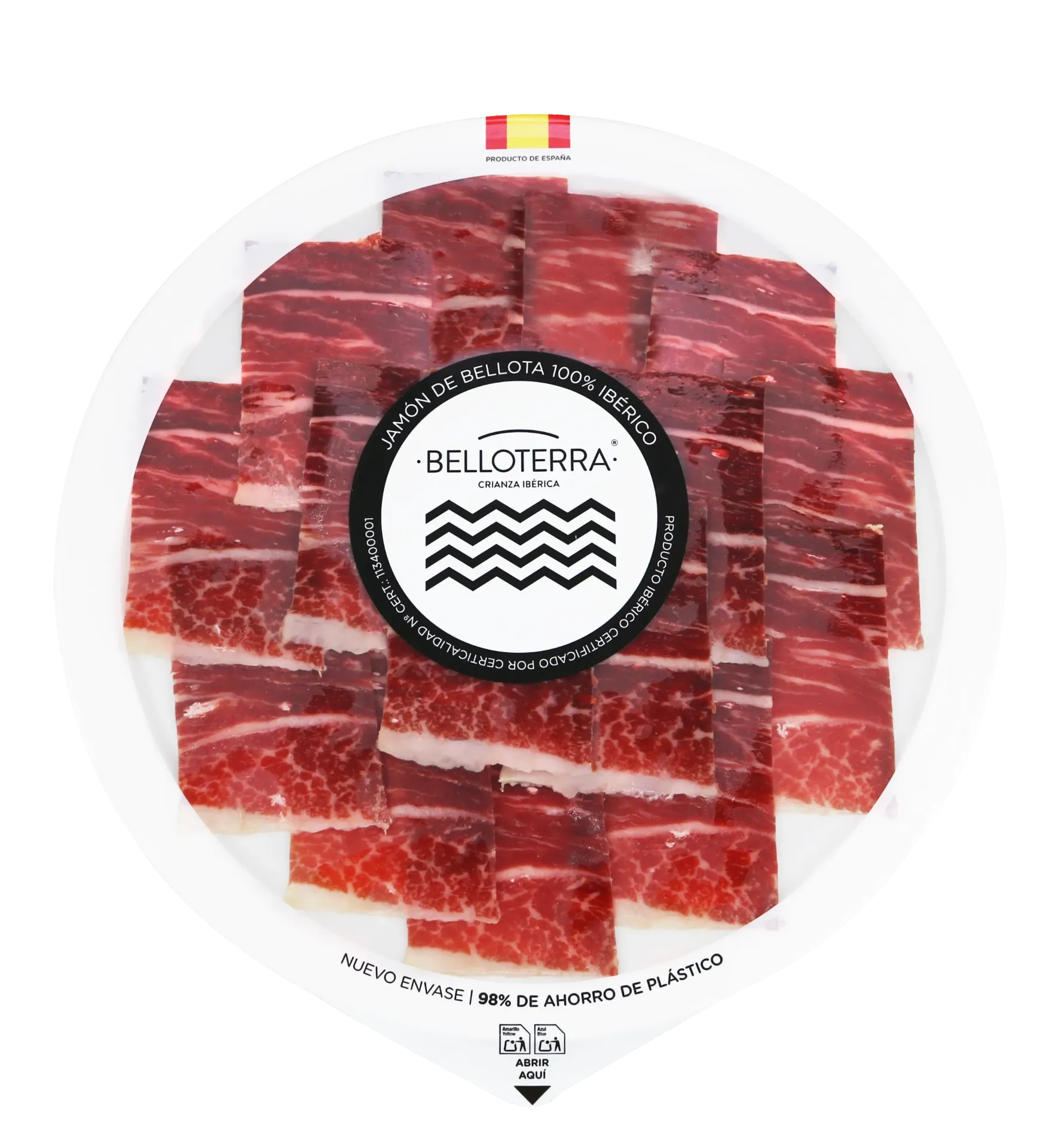 Jamon de Bellota 100% Iberico loncheado 80 gr atm