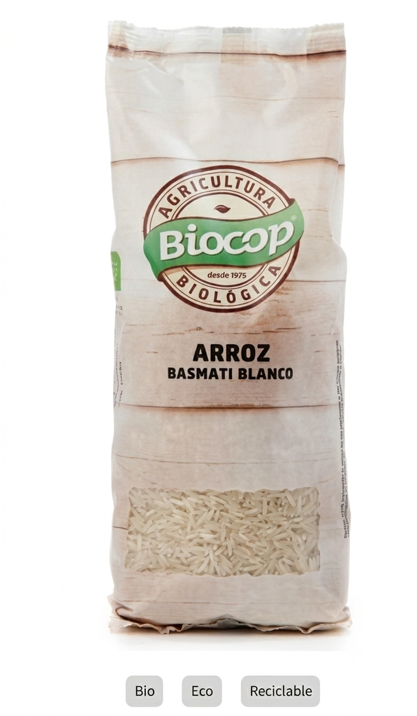 [G-PAS-090] Arroz Basmati Blanco Bio 500g Biocop