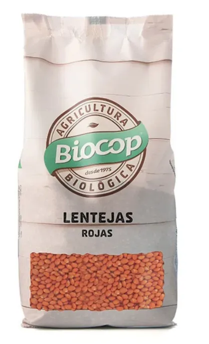 [G-PAS-092] Lentejas Rojas Bio 500g Biocop