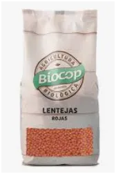 Lentejas Rojas Bio 500g Biocop