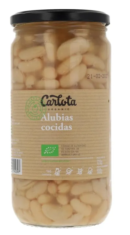Alubias Cocidas Eco 720g Carlota Organic