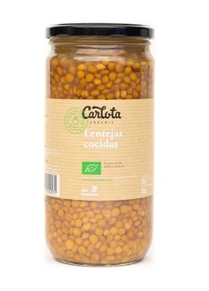 Lentejas Cocidas Eco 660g Carlota Organic