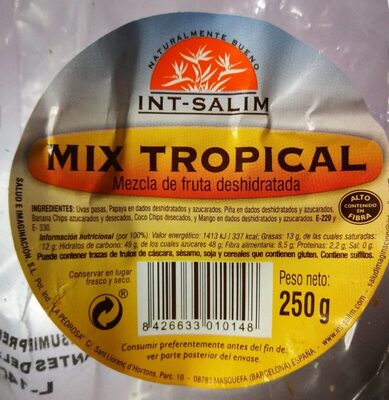 [G-SNK-083] MIX TROPICAL FRUTAS DESHIDRAT