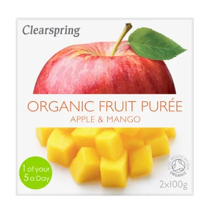 [G-MER-025] Compota de Manzana y Mango Bio 2x100g Clearspring