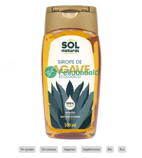 SIROPE AGAVE BIO 250ML SOL NATURAL