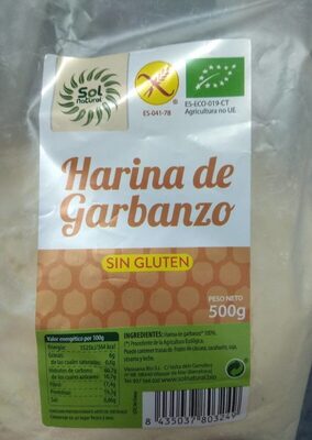 HARINA GARBANZOS BIO S/G 500GR