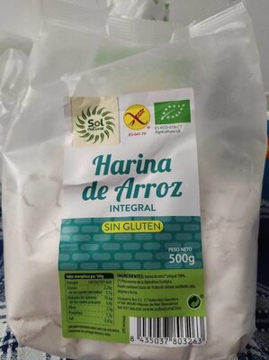 [G-BIO-011] HARINA ARROZ INT BIO S/G 500GR