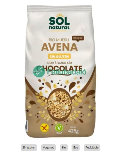 MUESLI AVENA CHOCOLATE S/G BIO DR. SCHAR