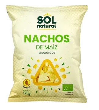 Nachos Maiz Natural SinGluten Bio 125g Solnatural