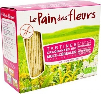 Tostadas Multicereales SinGluten Bio Vegan 150g Le Pain Des Fleurs