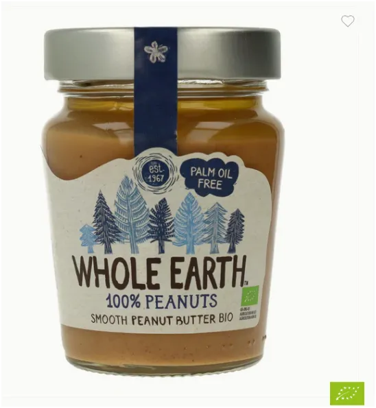 [G-MER-030] Crema de Cacahuetes Smooth SinGluten Bio 227g Whole Earth