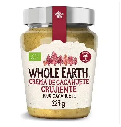 [G-MER-031] Crema de Cacahuete Crunchy SinGluten Bio 227g Whole Earth