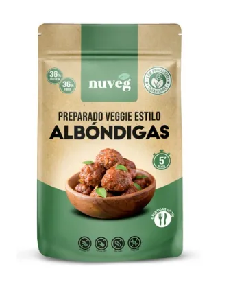 Preparado Veggie Estilo Albondigas SinGluten 50g Nuveg