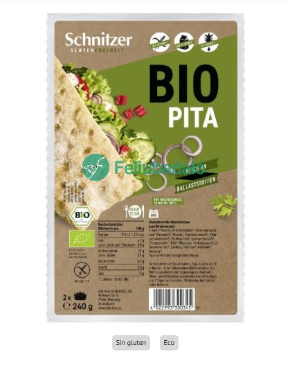 PAN PITAS S/G ECO SCHNITZER