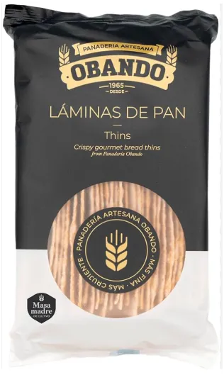 [G-SNK-100] Laminas de Pan 150 Grs Obando