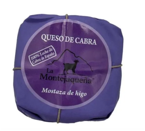 [G-QUE-054] Queso Cabra Semi Mostaza Higo 160 Grs Montejaquena