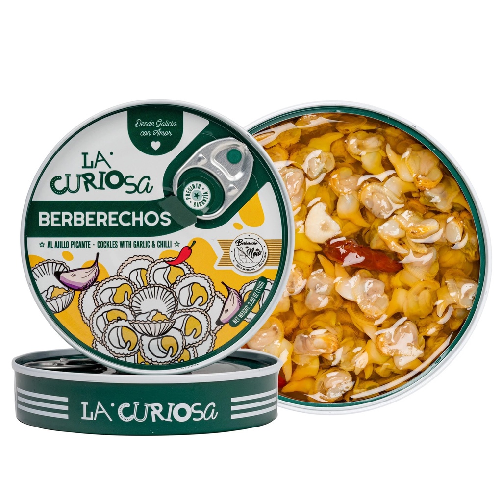[G-CON-124] Berberechos Gallegos al Ajillo Picante 0,4 La Curiosa