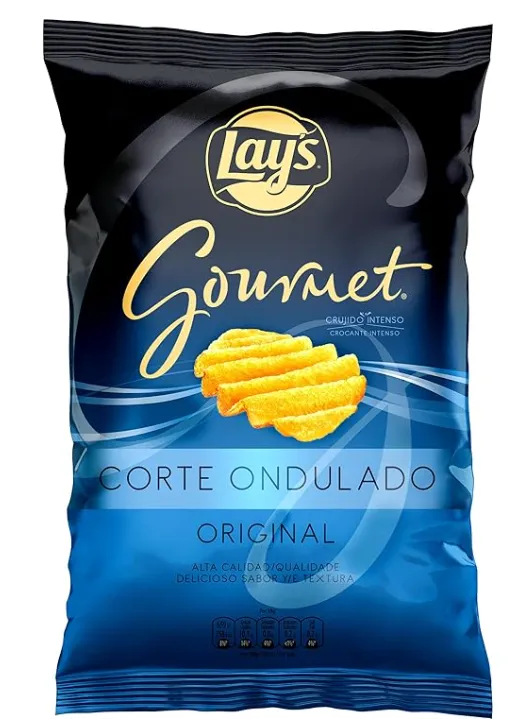Lay's Gourmet Onduladas Patatas fritas con sal x 150 gr