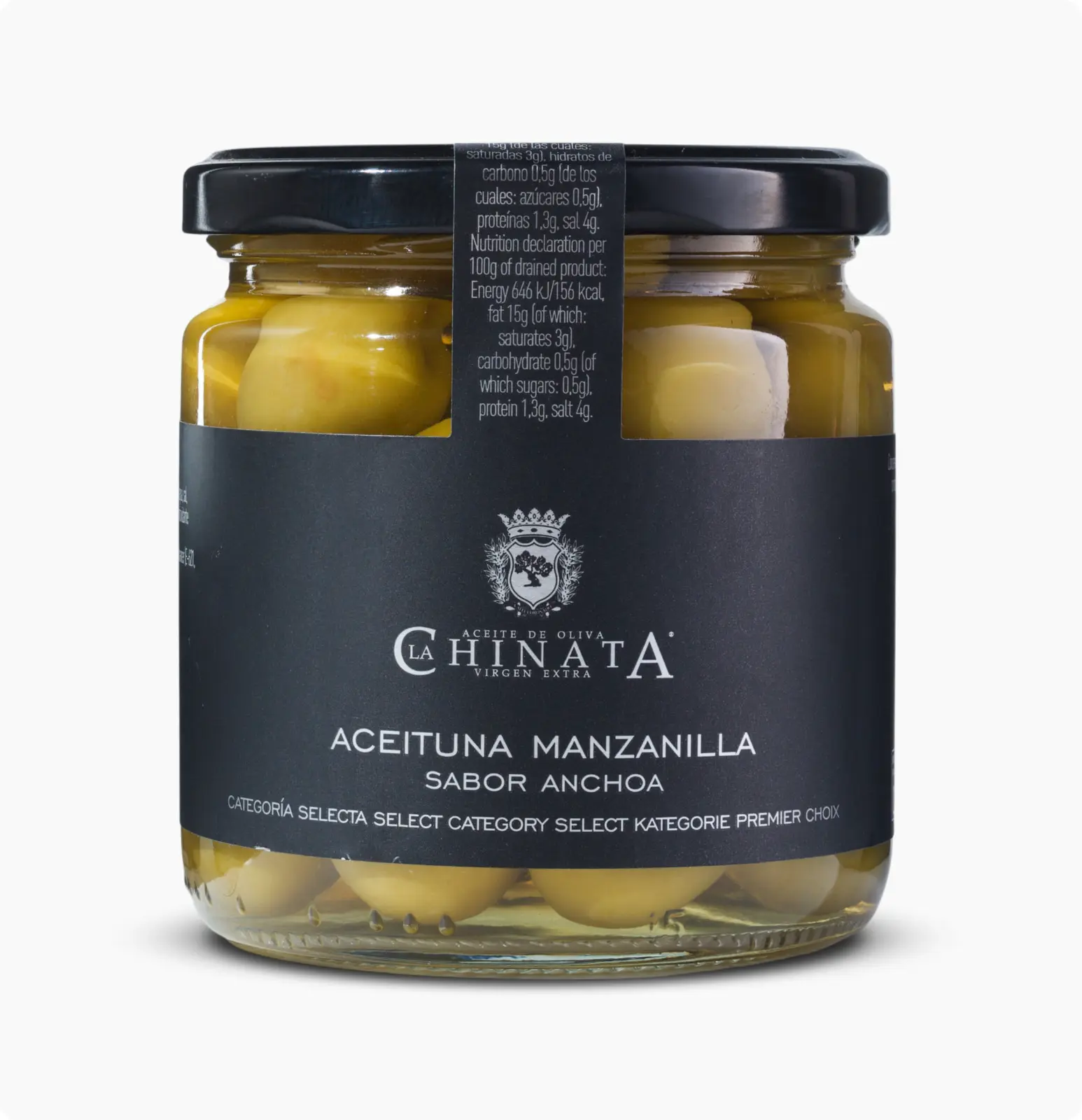Aceituna Manzanilla Sabor Anchoa - La Chinata