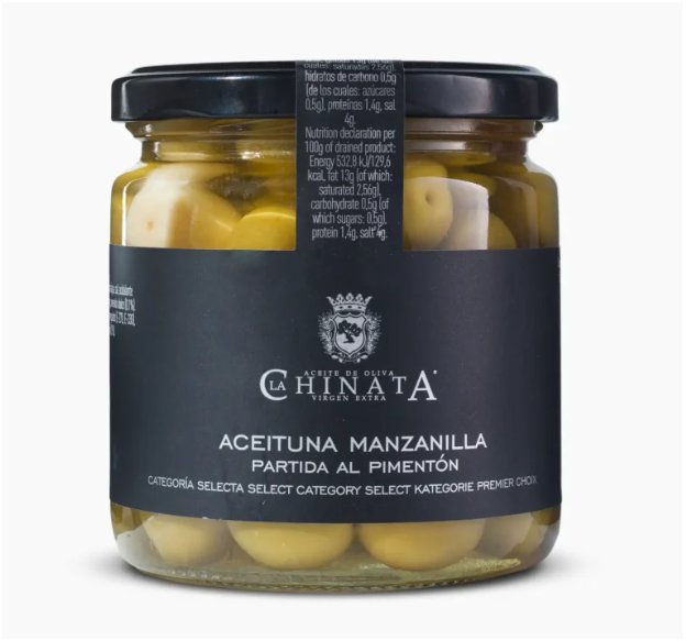 [G-CON-137] Aceituna Manzanilla Partida al Pimentón - La Chinata