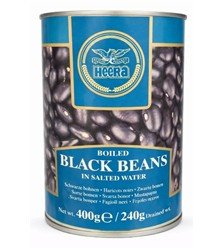 [G-CON-151] Black Beans Tin 400 g Heera
