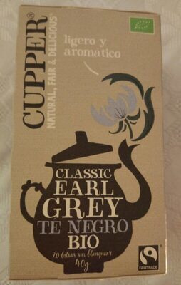 [G-TCA-018] Té Earl Grey BIO Cupper 40 g (20 bolsitas)