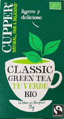 [G-TCA-019] Té Verde BIO Original Cupper 35 g (20 bolsitas)