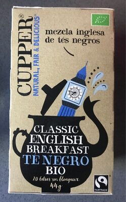 [G-TCA-020] Té English Breakfast BIO Cupper 44 g (20 bolsitas)