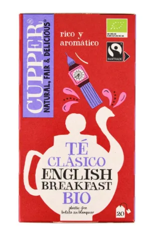 [G-TCA-020] Té English Breakfast BIO Cupper 44 g (20 bolsitas)