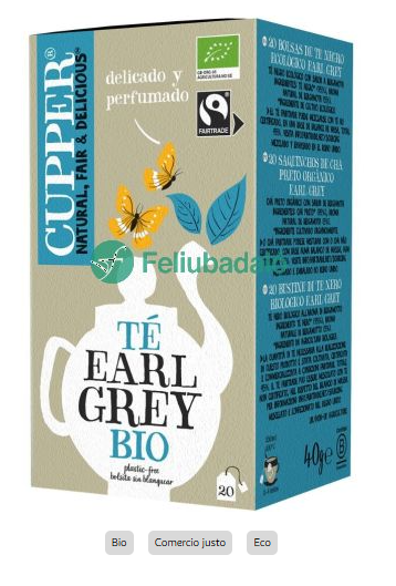 [G-TCA-020] Té English Breakfast BIO Cupper 44 g (20 bolsitas)