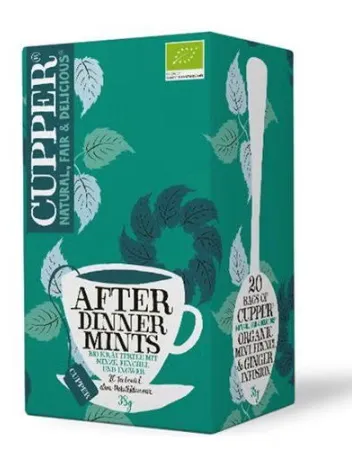 [G-TCA-022] Infusión After Dinner Mints BIO Cupper 38 g (20 bolsitas)