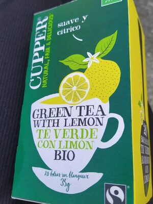 [G-TCA-023] Té Verde con Limón Lively BIO Cupper 35 g (20 bolsitas)