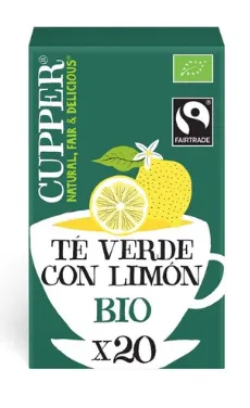 [G-TCA-023] Té Verde con Limón Lively BIO Cupper 35 g (20 bolsitas)