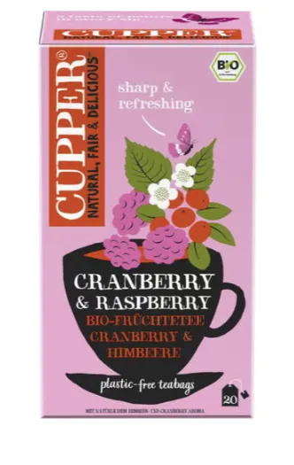 [G-TCA-024] Infusión Cranberry & Raspberry BIO Cupper 40 g (20 bolsitas)