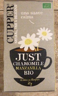 [G-TCA-026] Infusión Manzanilla Calming BIO Cupper 30 g (20 bolsitas)