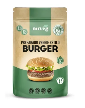 Preparado Veggie estilo Burguer SinGluten 70g Nuveg