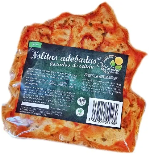 Nolitas Adobadas Bocados de Seitan 180g Vegasun