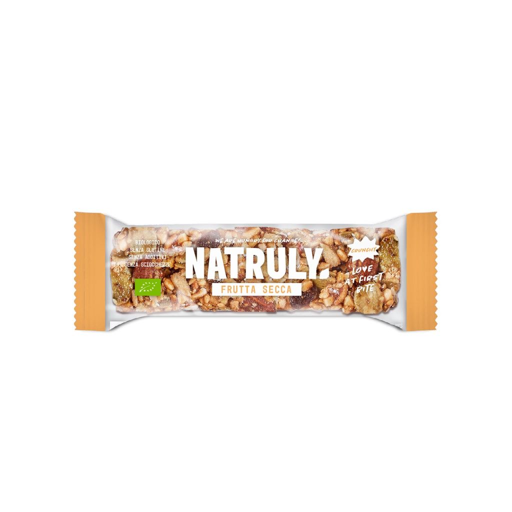 Barrita Crunchy Frutos Secos SinGluten Eco Vegan Natruly