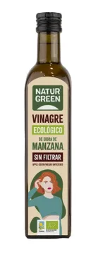 Vinagre de Sidra de Manzana Sin Filtrar Bio Vegan 500ml NaturGreen