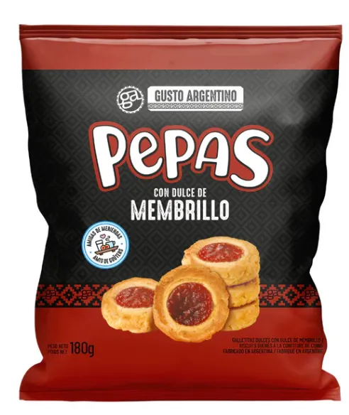 [G-ARG-015] Pepas de Membrillo Gusto Argentino 180g