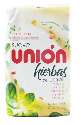 YERBA MATE UNIÓN HIERBAS DEL LITORAL 500 g