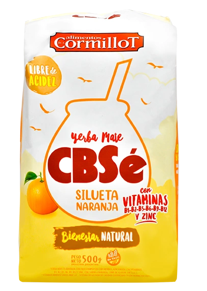 YERBA MATE CBSÉ SILUETA NARANJA 500 g