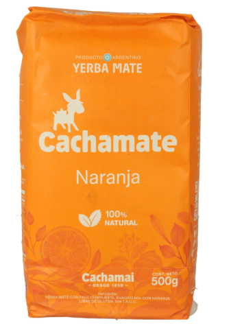 YERBA MATE CACHAMATE NARANJA 500 g