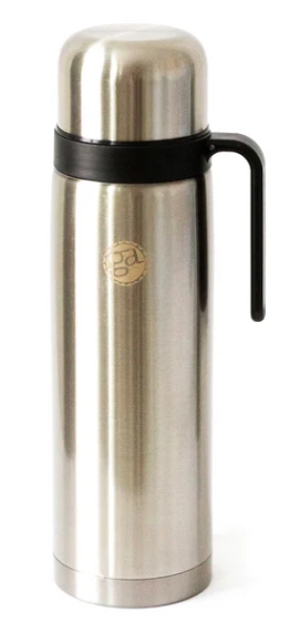 TERMO GUSTO ARGENTINO PICO MATE PLATA 1 L